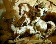 la chasse au cerf Theodore   Gericault